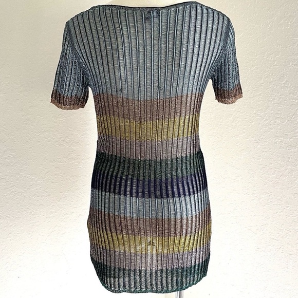 Missoni Multicolor Metallic Sheer Knit Top | EU 42 (US M) - Picture 5 of 8